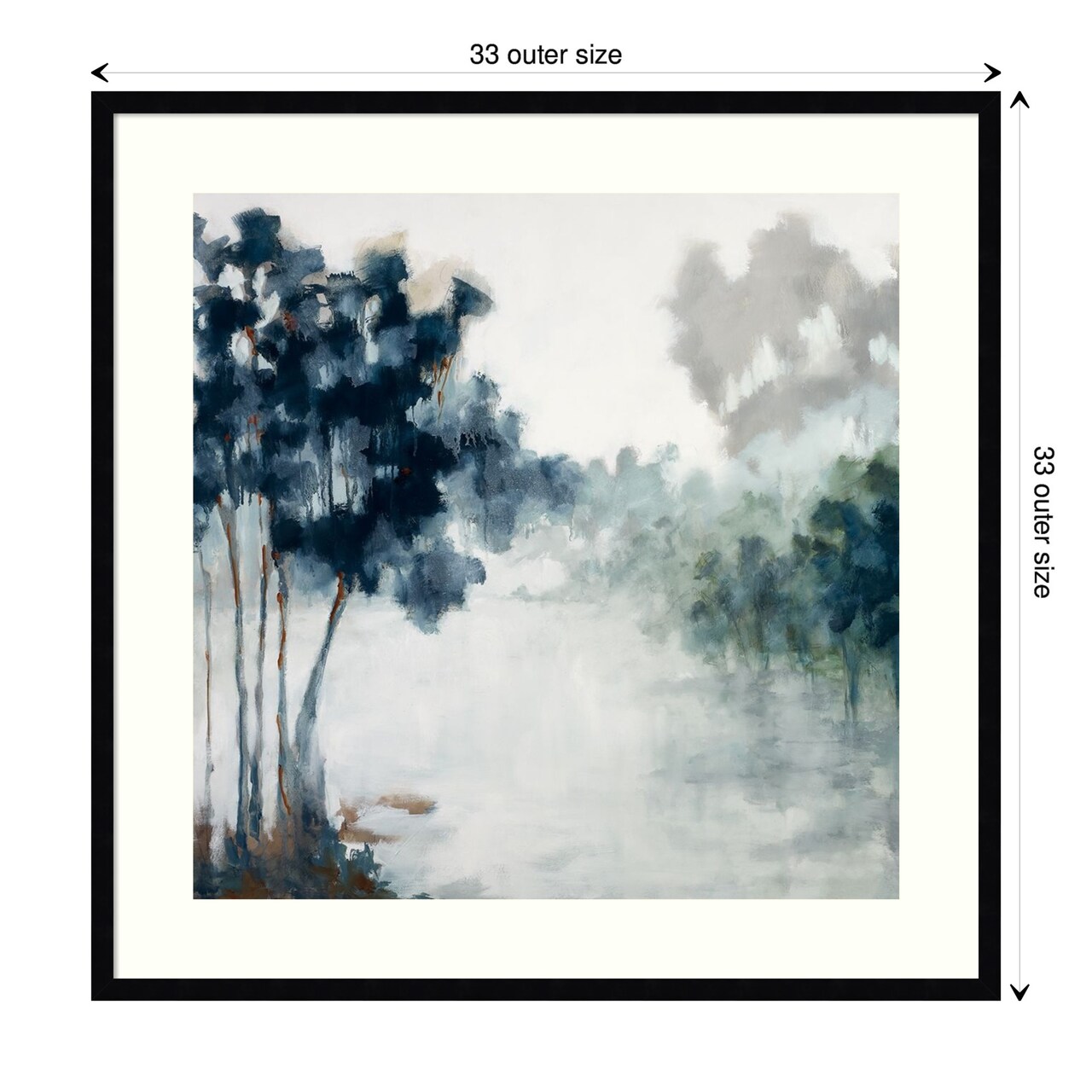 Soft Winter Light by Jacqueline Ellens Wood Framed Wall Art Print